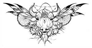 Taurus Zodiac Symbol Horoscope Tattoos (15)