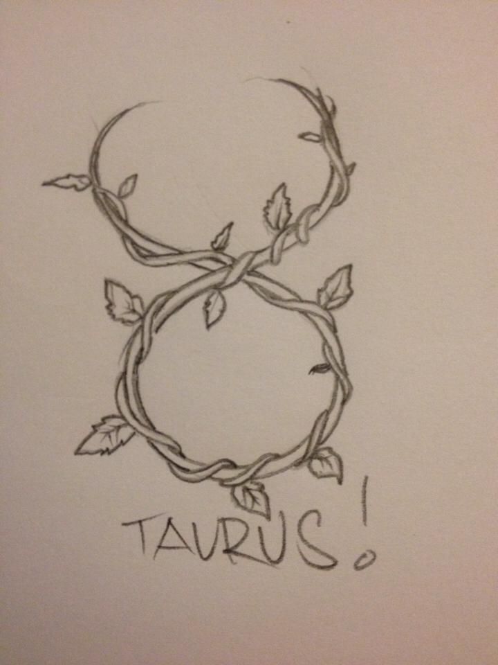 Taurus Zodiac Symbol Horoscope Tattoos (152)