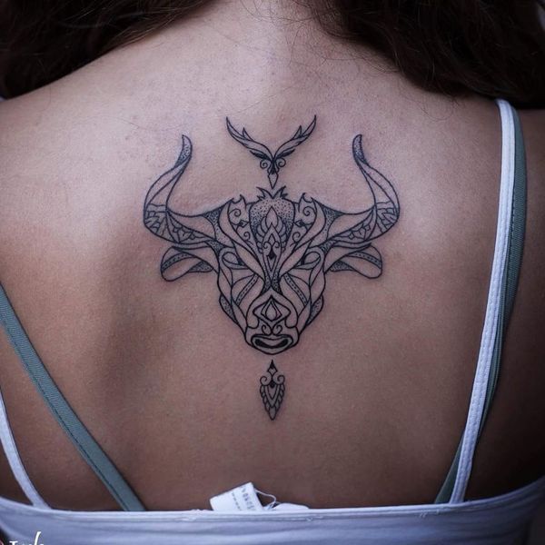 Taurus Zodiac Symbol Horoscope Tattoos (17)