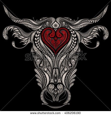 Taurus Zodiac Symbol Horoscope Tattoos (170)