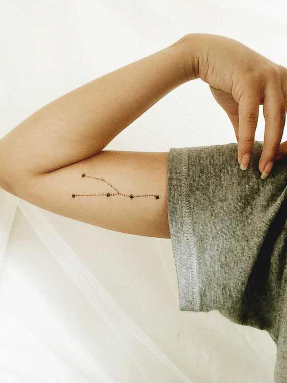 Taurus Zodiac Symbol Horoscope Tattoos (179)
