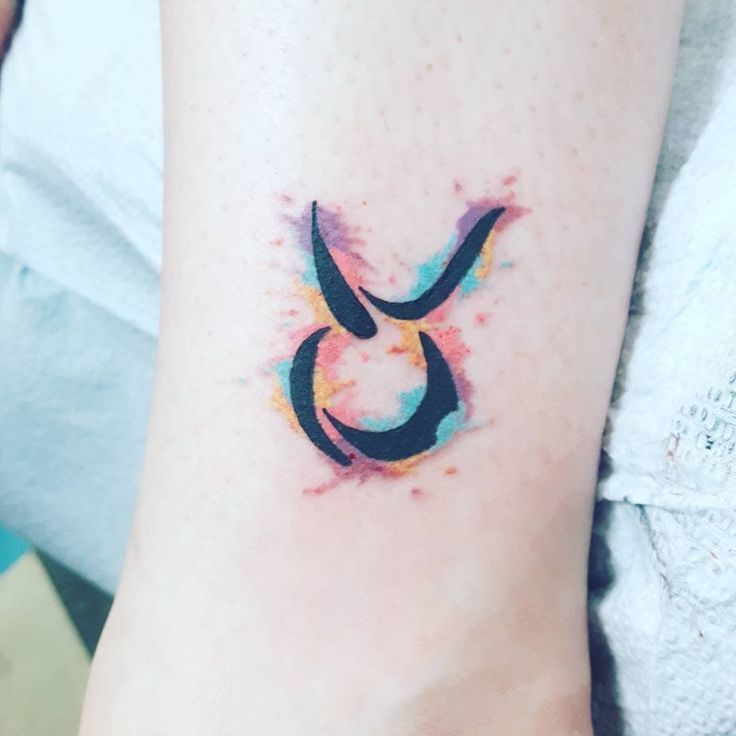 Taurus Zodiac Symbol Horoscope Tattoos (182)