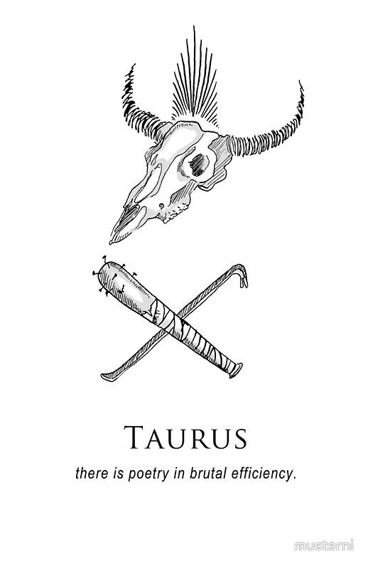 Taurus Zodiac Symbol Horoscope Tattoos (31)