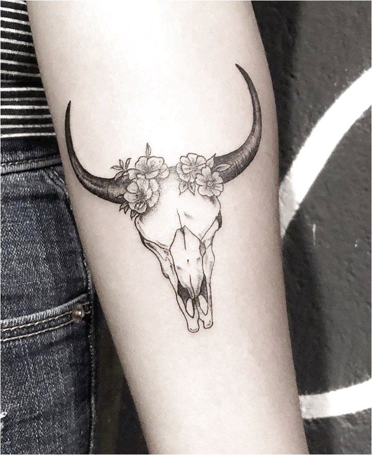 Taurus Zodiac Symbol Horoscope Tattoos (32)