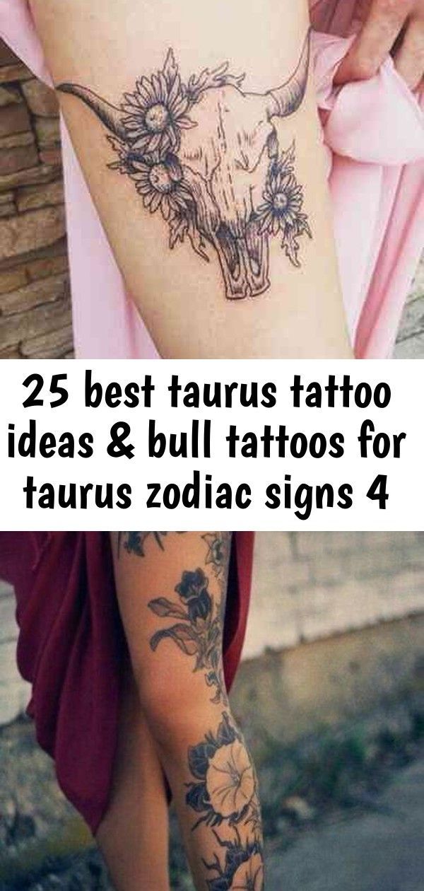 Taurus Zodiac Symbol Horoscope Tattoos (42)