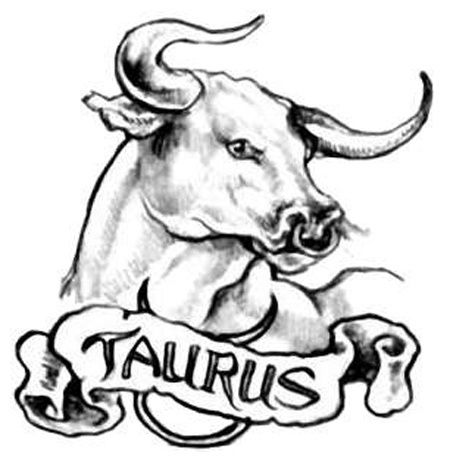 Taurus Zodiac Symbol Horoscope Tattoos (47)