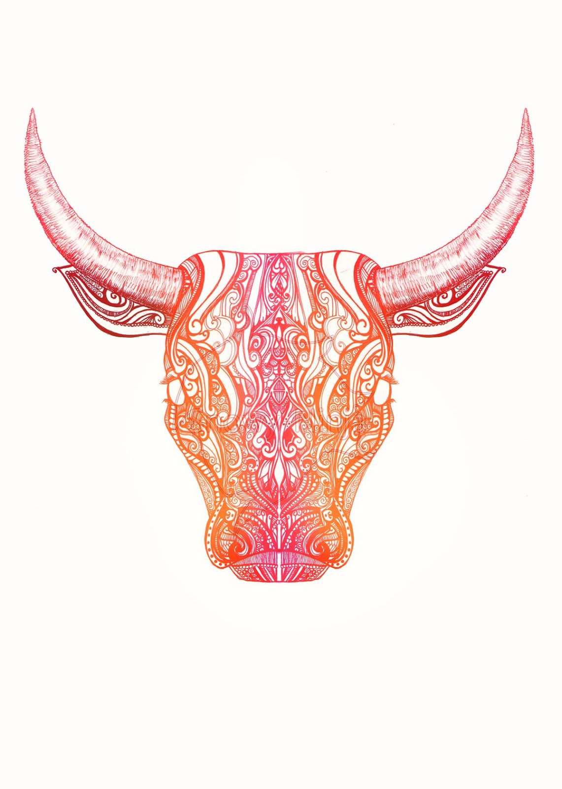 Taurus Zodiac Symbol Horoscope Tattoos (7)
