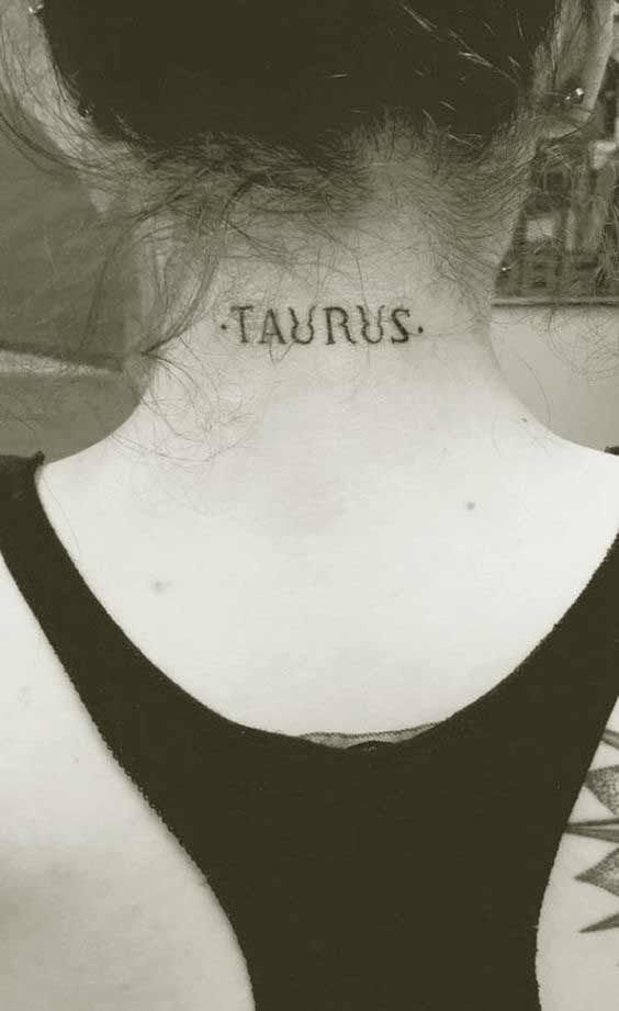 Taurus Zodiac Symbol Horoscope Tattoos (84)