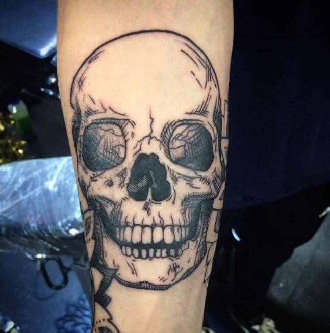Forearm Skull Tattoos