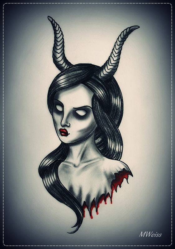 Half Angel Half Devil Tattoo Designs (114)
