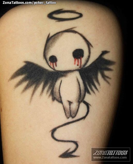 Half Angel Half Devil Tattoo Designs (115)