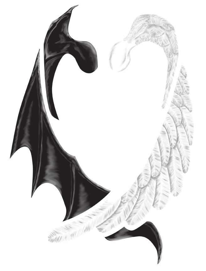 Half Angel Half Devil Tattoo Designs (147)