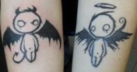 Half Angel Half Devil Tattoo Designs (149)