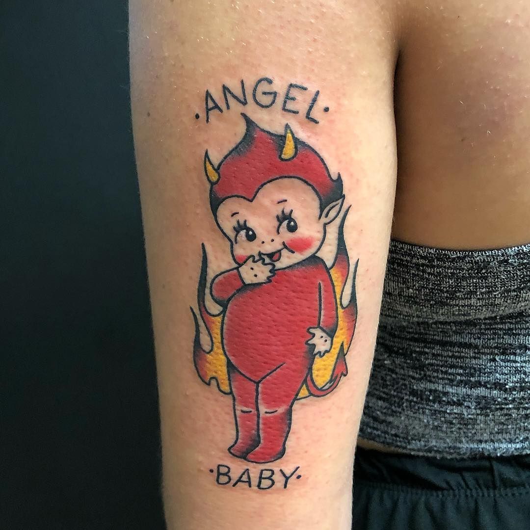 Half Angel Half Devil Tattoo Designs (162)