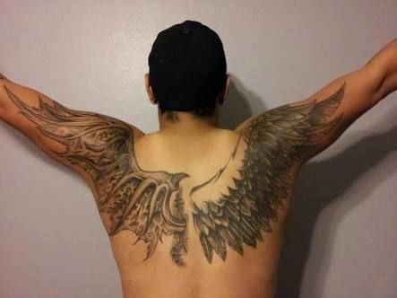 Half Angel Half Devil Tattoo Designs (166)