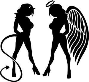 Half Angel Half Devil Tattoo Designs (177)