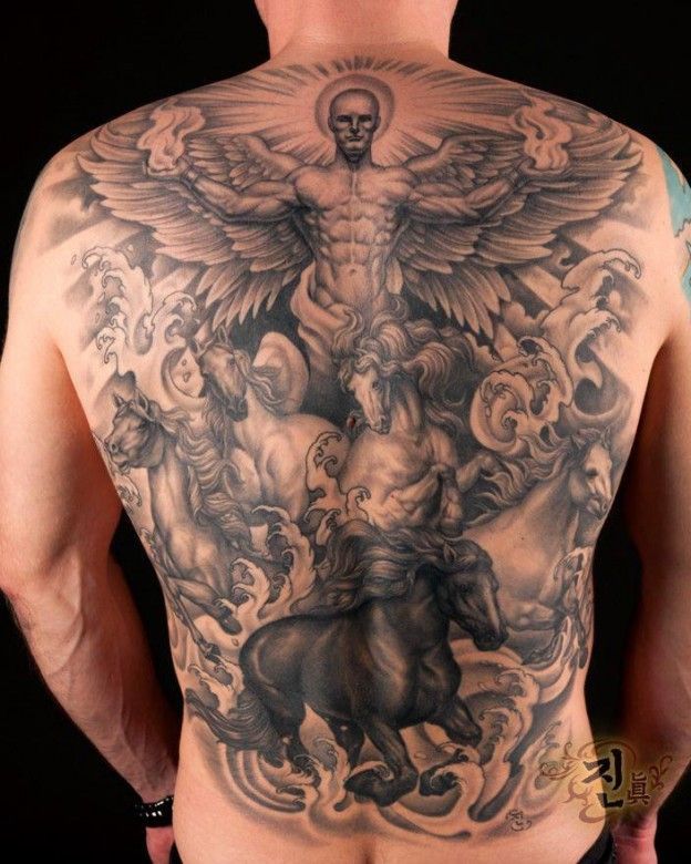 Half Angel Half Devil Tattoo Designs (216)