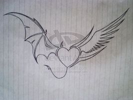 Half Angel Half Devil Tattoo Designs (218)