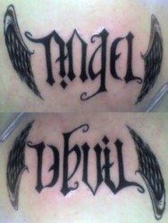 Half Angel Half Devil Tattoo Designs (246)