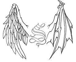 Half Angel Half Devil Tattoo Designs (29)