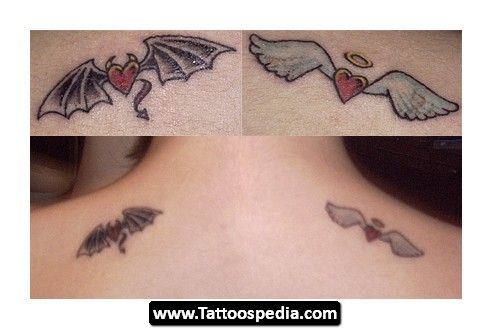 Half Angel Half Devil Tattoo Designs (30)