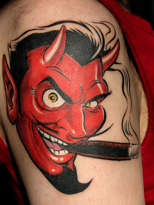 Half Angel Half Devil Tattoo Designs (6)