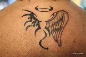 Half Angel Half Devil Tattoo Designs (67)