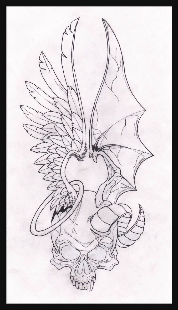 Half Angel Half Devil Tattoo Designs (93)