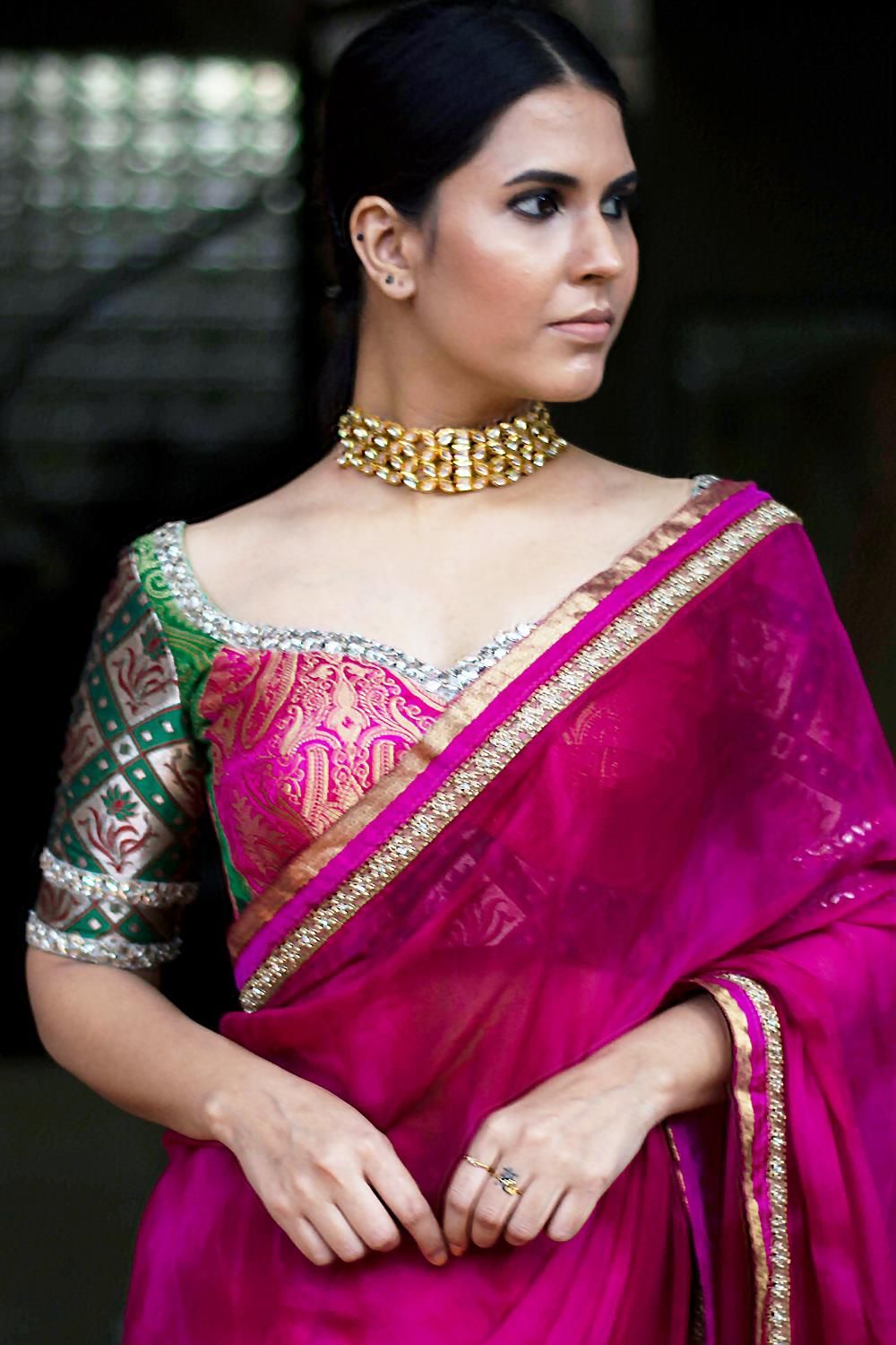 How To Wear The Saree Methods Blouse (96)