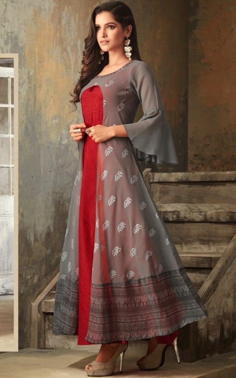 Party Wear Heavy Kurtis For Marriage (43)