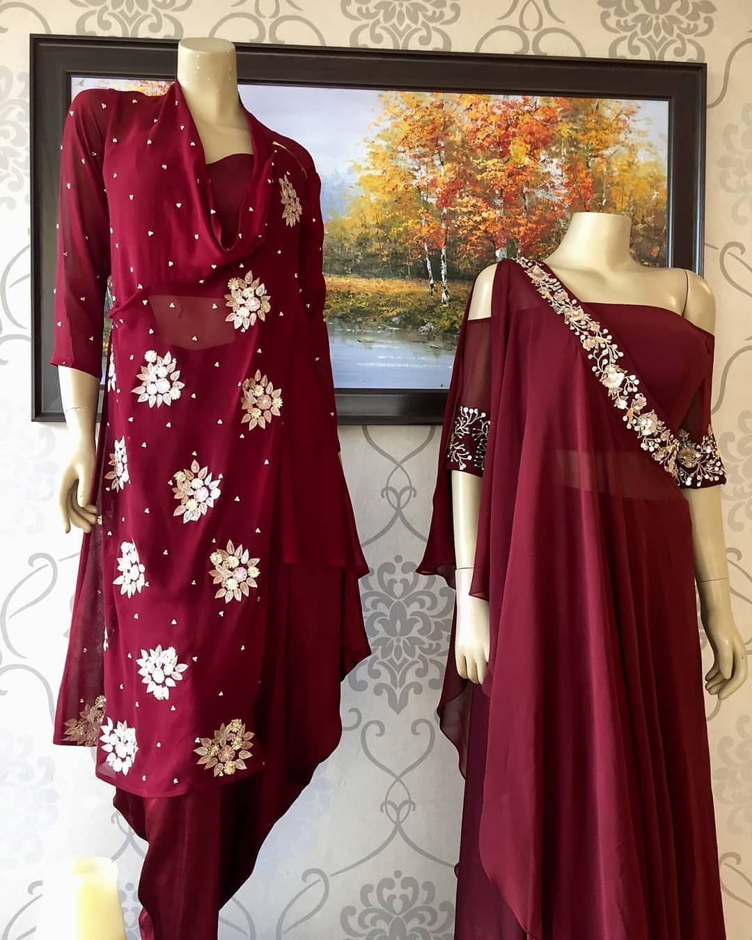 Party Wear Heavy Kurtis For Marriage (74)