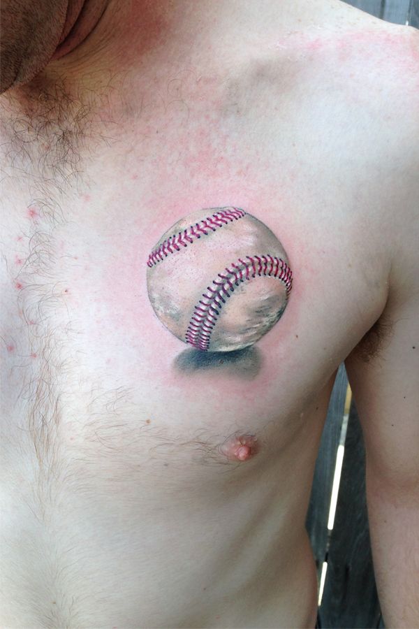 Baseball Tattoo Player Cross Bat (168)