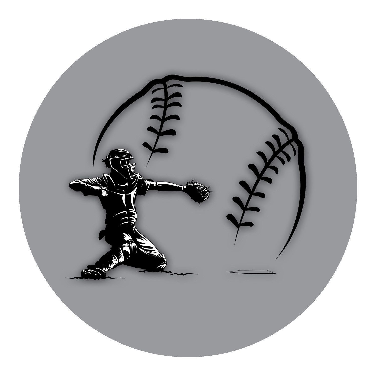 Baseball Tattoo Player Cross Bat (215)