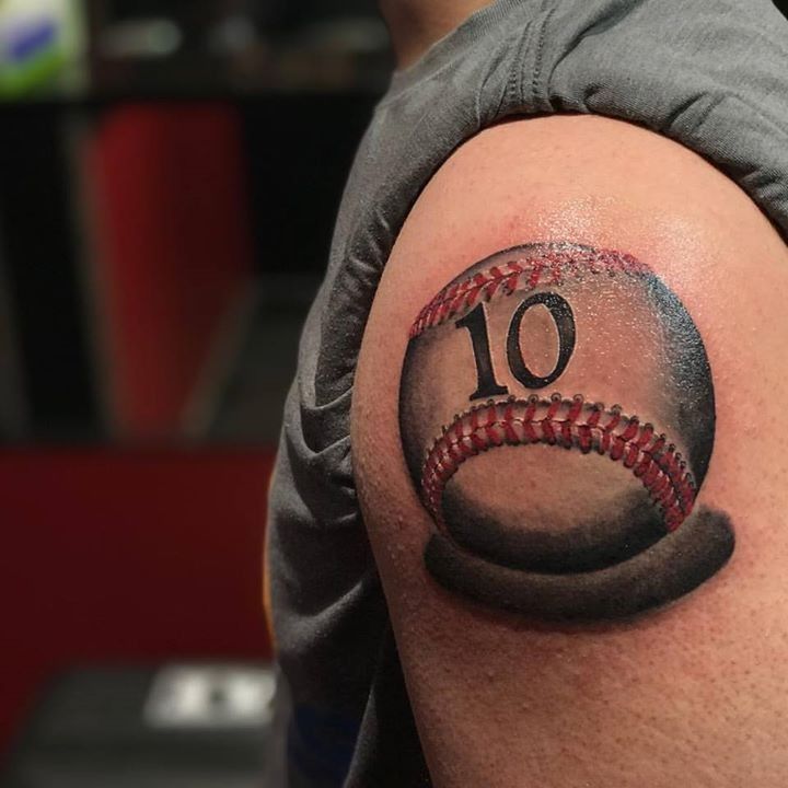 Baseball Tattoo Player Cross Bat (34) .