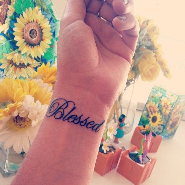 Small Simple Blessing Tattoo Designs (114)