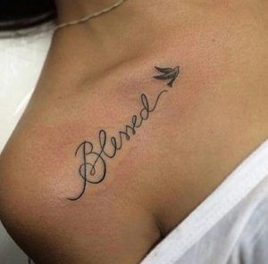 Small Simple Blessing Tattoo Designs (154)