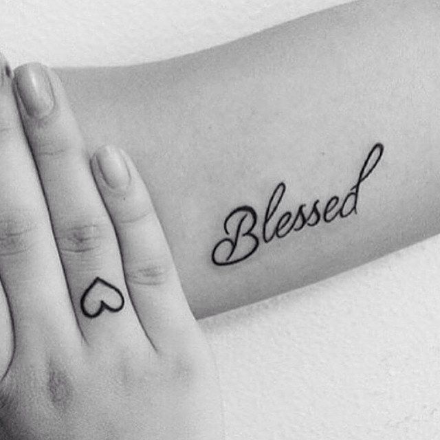 Small Simple Blessing Tattoo Designs (179)