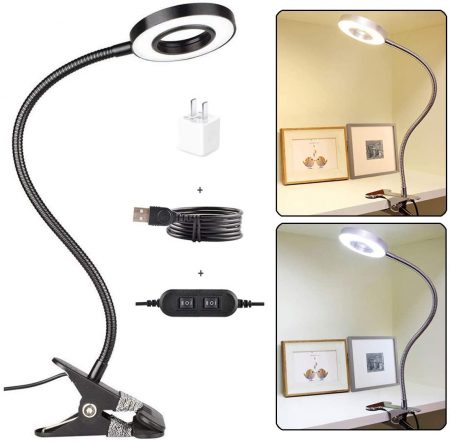 CLOOOUDS 7W Clip On Light, LED Clip On Lamp