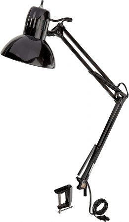 Globe Electric 56963 Metal Clamp Swing Arm Multi Joint Desk Lamp