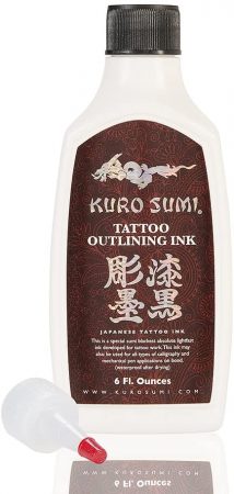Kuro Sumi Tattoo Ink, Outlining, 6 Ounce