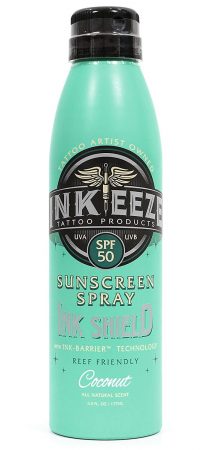 INK EEZE Ink Shield Sun Screen Spray SPF 50 6 Oz.