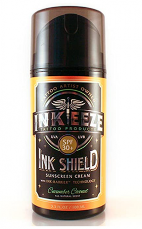 INK EEZE Ink Shield UVA UVB Blocking Tattoo SunScreen