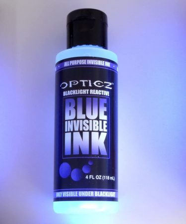Opticz All Purpose Invisible Blue UV Blacklight Reactive Ink