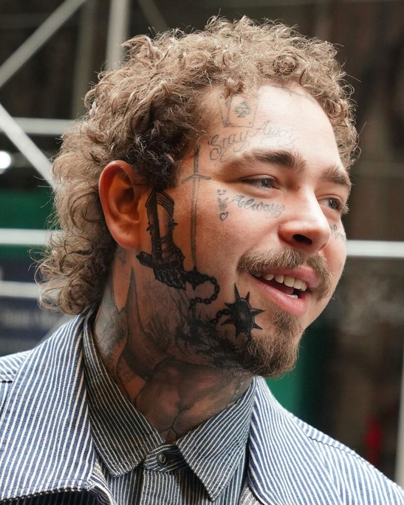 20 Warrior Tattoo On Face