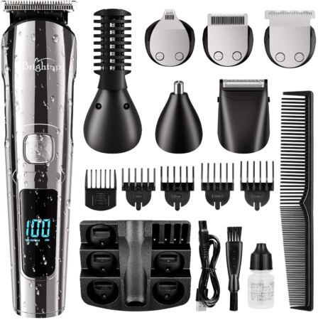 Brightup Beard Trimmer, Cordless Hair Clippers Hair Trimmer For Men