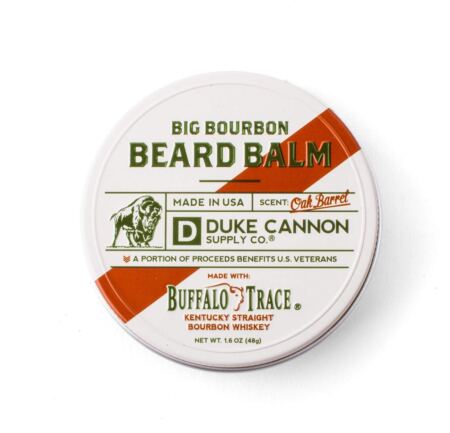 Duke Cannon Supply Co. Big Bourbon Beard Balm, Bourbon Oak Barrel (1.6 Oz), Made With Buffalo Trace
