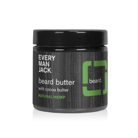 Every Man Jack Beard Butter Natural Hemp 4 Ounce 1 Jar Naturally Derived, Parabens Free, Phthalate Free, Dye Free, And Certified Cruelty Free