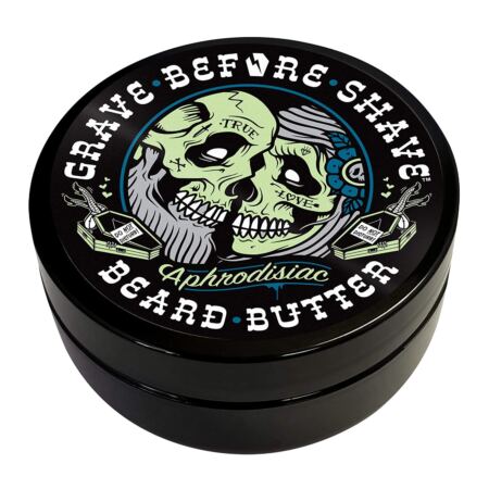 GRAVE BEFORE SHAVE Leather Cedar Wood Scent Beard Conditioning Butter 4 Oz.