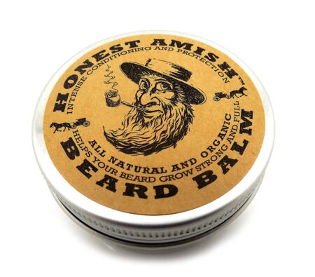 Honest Amish Beard Balm Leave In Conditioner Made With Only Natural And Organic Ingredients 2 Ounce Tin