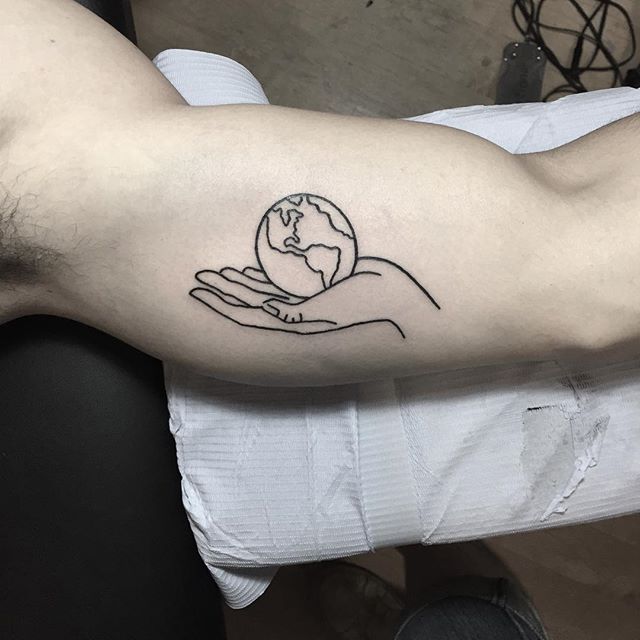Earth Tattoo Ideas 13